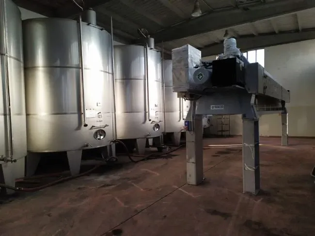 VERLICCHI SRL installs a 1000x1000 filter-press in a vinegar factory to Modena