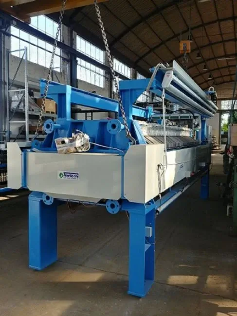 VERLICCHI S.R.L. is very proud to provides a filter-press VR VA 1000x1000 with 60 plates installed to a great greek waste water treatment company.