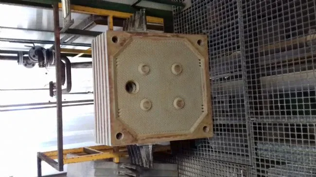 N.02 filter-press DM AUTOMAT 800x800 with 70 plates installed.